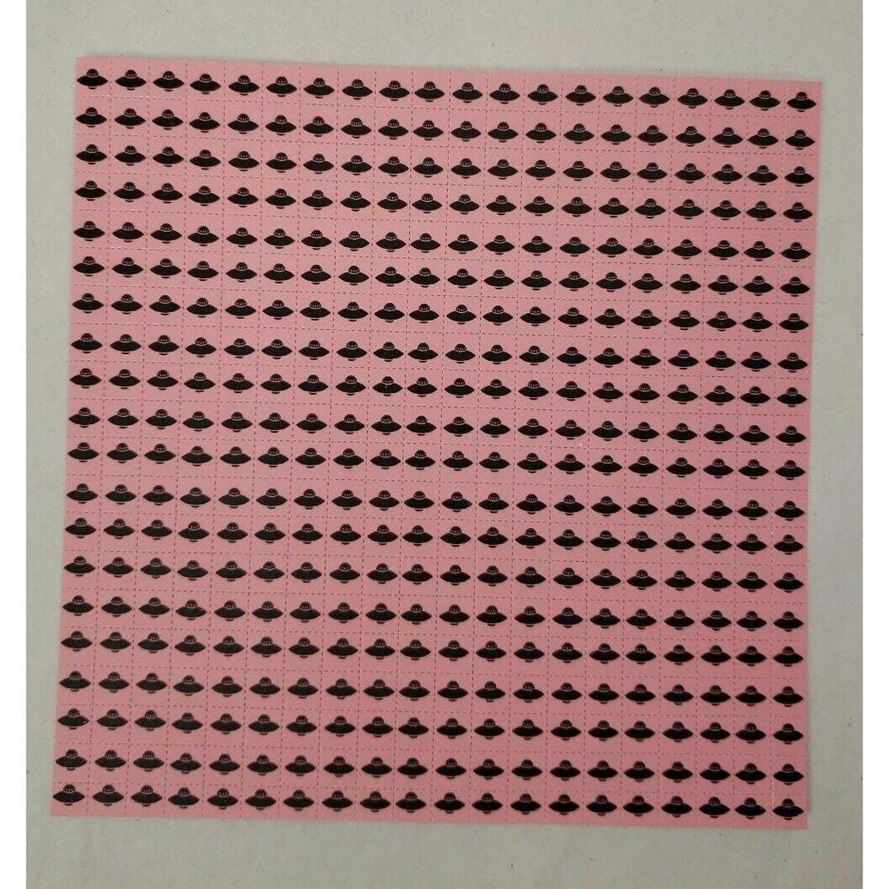 Pink  UFO'S‎ Blotter Art print 1 cm 400 square